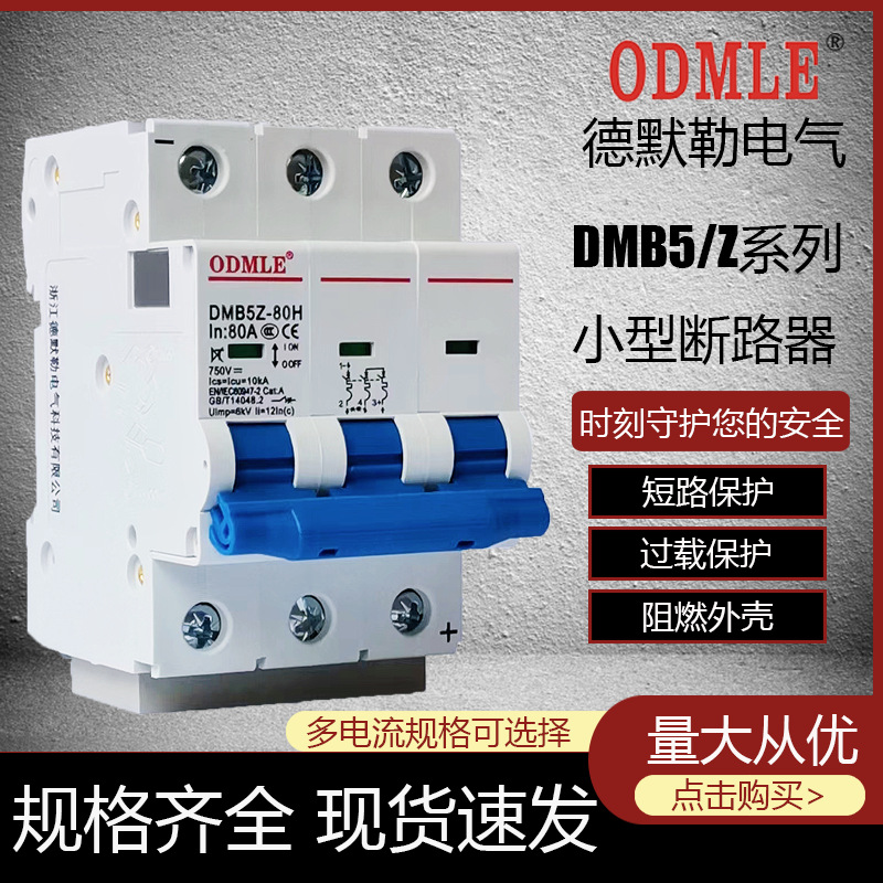 DMB5Z-80L/H 直流微型小型斷路器光伏 專用生產(chǎn)廠家1-80A DC系列